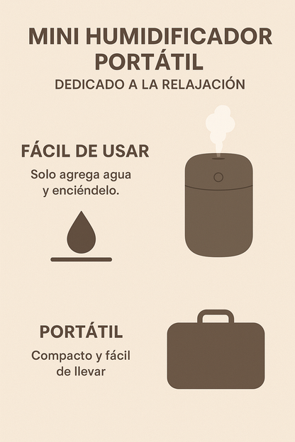 Mini humificador portátil
